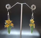 daffodil earrings